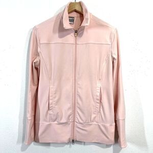 Nike Vintage Womens XS  Dri-Fit Blush Pink Full-‎ Zip Front Jacket Fleece Runner